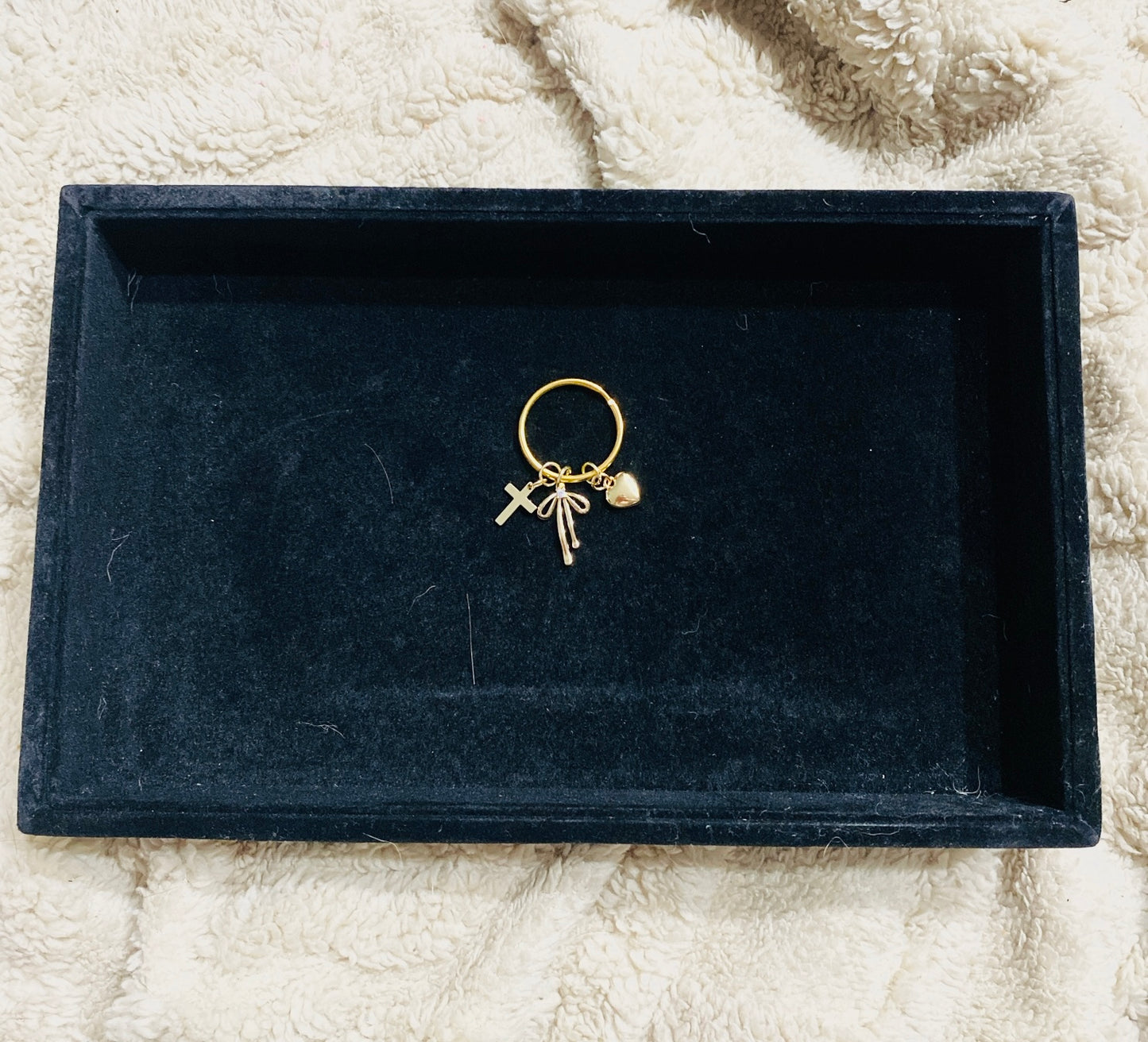 Gold Plated Charm Keychain