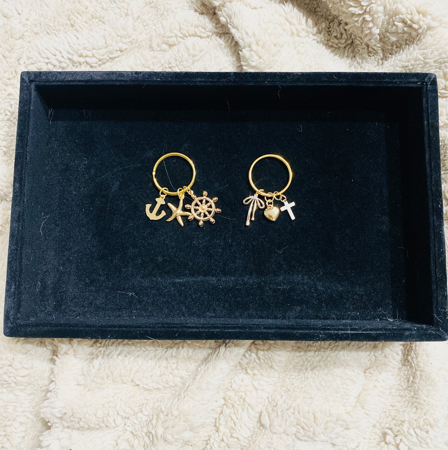 Gold Plated Charm Keychain