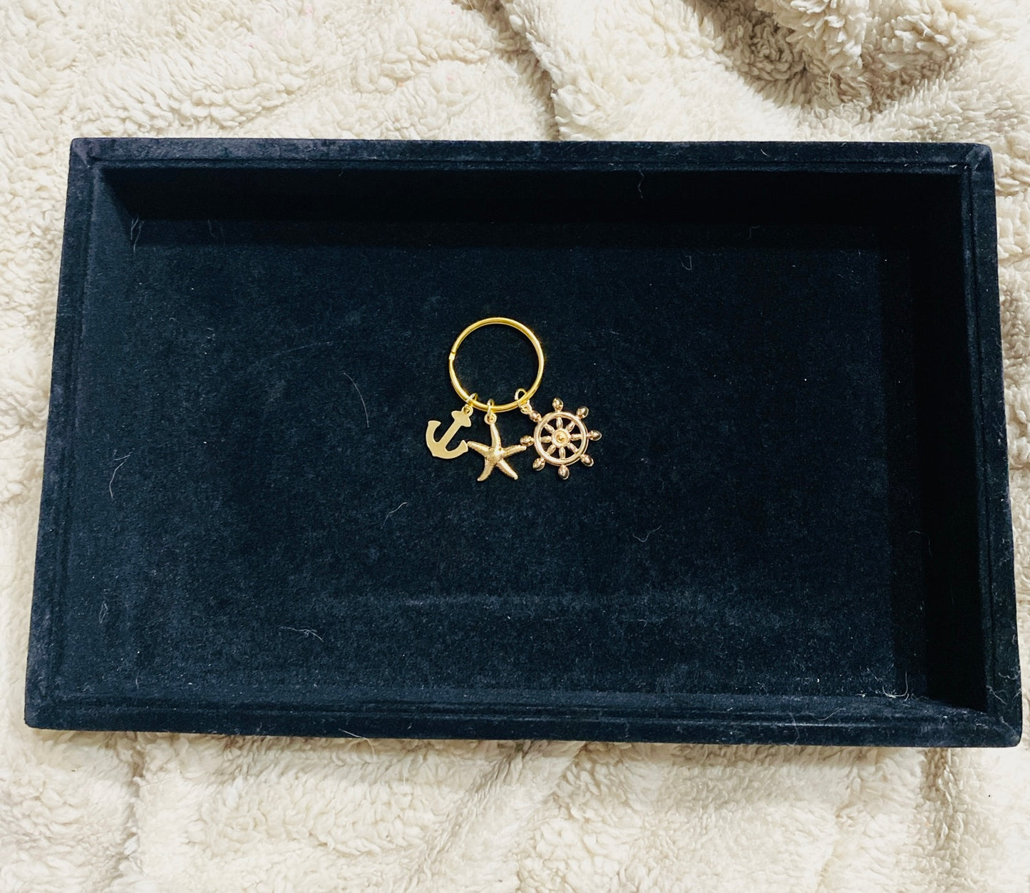 Gold Plated Charm Keychain